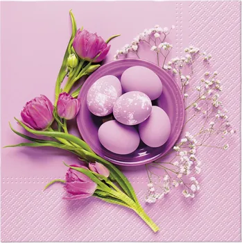 Ubrousky TaT 33x33cm Purple Easter