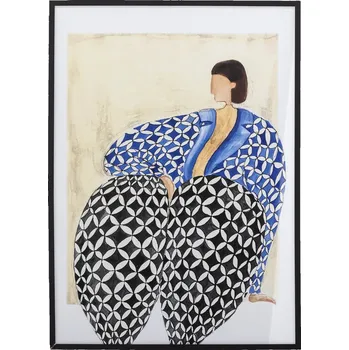 Obraz Bloomingville Obraz v rámu Vivianne 52 x 72 cm