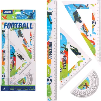 pravítka Sada pravítek S30 FOOTBALL 4 ks