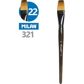 Umělecký štětec Štětec plochý č. 22 - 321 MILAN