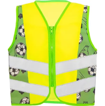 Pracovní oblečení Dětská bezpečnostní vesta ACTION hi vis yellow-football XS
