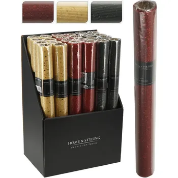 Svatební dekorace Třpytivá organza 38x200 cm (3 vzory)