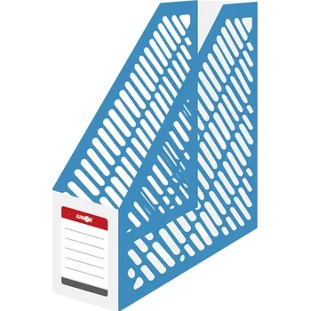 Stojan na časopisy A4 JUNIOR skládací - bílo-modrý