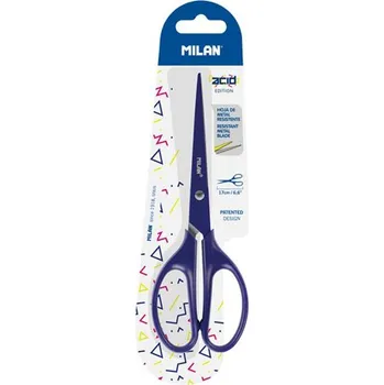 Nůžky MILAN Acid kancelářské Edition modré - blistr