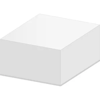 Blok Blok kostka bílá 9x9x5 cm - lepená