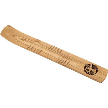 Vonná tyčinka Berk Esoterik Berk Stojánek na vonné tyčinky Yggdrasil&nbsp;Dřevo mango, 26 x 3,5 cm.