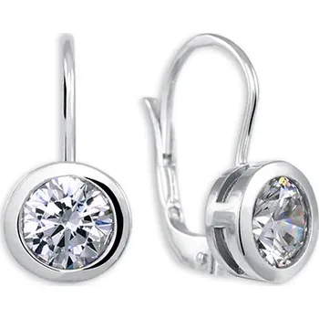 Náušnice Soliter Nadčasové stříbrné náušnice se zirkony 436 001 00548 04 + 2 měsíce na vrácení zboží