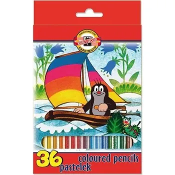 Náplň do psacích potřeb KOH-I-NOOR Šestihranné pastelky 36ks Krtek