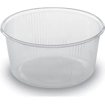 Jednorázové nádobí Miska (PP) okrúhla priehľadná Ø101mm 250ml [100 ks]