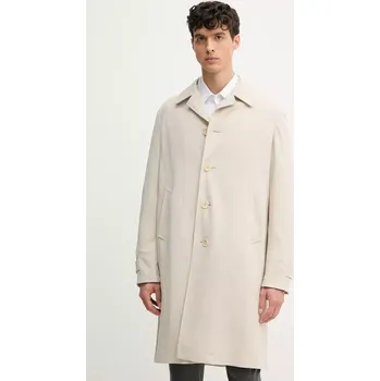 Pánský zimní kabát Kabát Tommy Hilfiger pánský, béžová barva, přechodný, SQTHL4031.SQTH523 01X, vel. 54