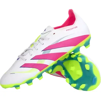 Kopačky Pánské kopačky lisovky Adidas Predator League MG bílo-růžové
