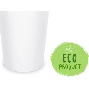 Jednorázové nádobí Papierový pohár biely Ø90mm 610ml `XXL: 0,5L/20oz` [50 ks]