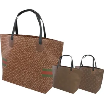 Dárková taška, brand "M" (24x34,5x10 cm) - mix 3 designy