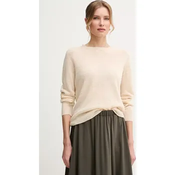 Dámský svetr Lněný svetr Weekend Max Mara dámský, béžová barva, lehký, 2515361052600 08X, vel. S