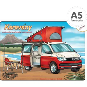 omalovánky Omalovánka A5 LUX - Karavany