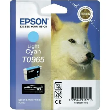 Inkoustová náplň Epson T0965 světlá azurová Inkoustová náplň, originální, pro Epson Stylus 2880, světlá azurová C13T09654010