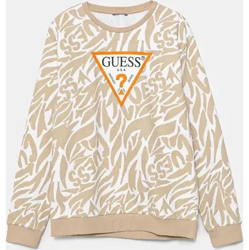 Chlapecká mikina Dětská bavlněná mikina Guess L5GQ00.KA6R4.PPYA zelená 19X, vel. 175