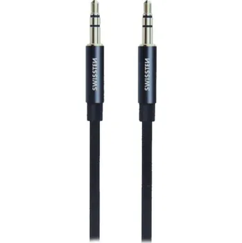 Počítač SWISSTEN kabel 3,5mm jack 1,5m Kabel, propojovací, zástrčka 3,5mm - zástrčka 3,5mm, černý, 1,5m 73501101