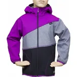 DÍVČÍ SOFTSHELLOVÁ BUNDA ORCHIDEJ FM002 VELIKOSTI 98-128 Velikost: 134, Barva: Fialová/ šedo/černá