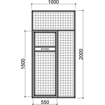 Plot Hliníkový rám s otočným krmným pultem ve dveřích RKP11 Esafort 19 x 19 x 1,45 mm Černá