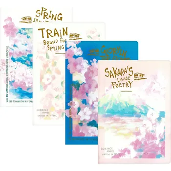 Zápisník linkovaný 96 listový B5 M&G (4 designy Sakura)