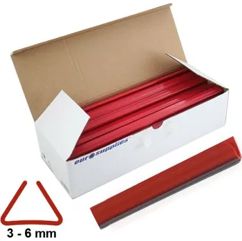 Vázací hřbet Relido násuvné lišty 3-6 mm červené