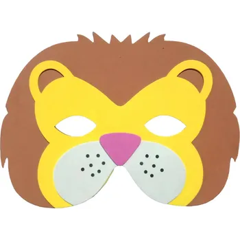 Karnevalová maska JUNIOR-ST Maska na obličej LEV 19,1x18,8 cm /1ks