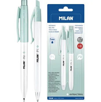 Pero kuličkové MILAN P1 Antibacterial 1,0 mm + mechanická tužka Antibacterial 0,7 mm