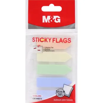 Doplněk ke knize Záložka lepící M&G Pastel 5 x 20 listů