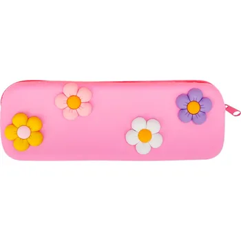 Penál Školní pouzdro silikonové - Flowers