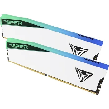 Operační paměť Patriot Viper Elite 5 White DDR5 96GB 6000MT/s Operační paměť, DDR5, 96GB (2× 48GB kit), 6000MT/s, CL42, 1,35V, s chladičem, bílá PVER596G60C42KW