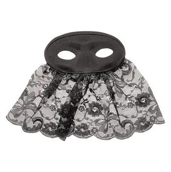 Karnevalový doplněk Widmann&nbsp;Škraboška se&nbsp;závojem černá