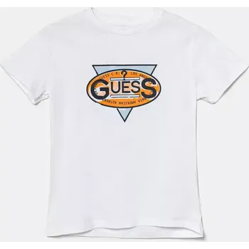 Chlapecké tričko Dětské bavlněné tričko Guess N5GI01.K8HM4.PPYA bílá 00X, vel. 122-125