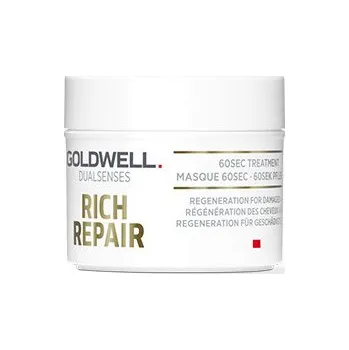 Vlasová regenerace Goldwell Dualsenses Rich Repair 60sec Treatment expresní regenerační maska 25 ml