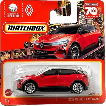 autíčko Renault Megane 2022 1:64 - MATCHBOX plastový blistr Renault Megane - model auta 1/64