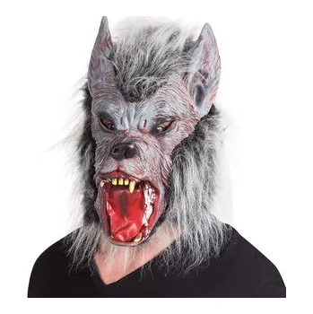 Karnevalový kostým Boland Latexová maska vlka s chlupy