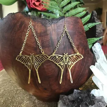 Náušnice Boho visací náušnice | módní šperky, dámské náušnice - zlatá-203027829