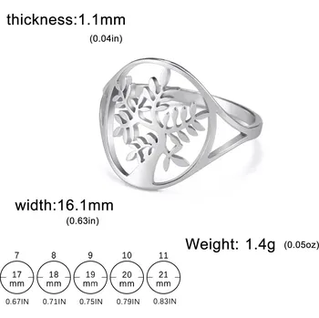 Prsten Dámský prsten strom života | šperk - G ocel , 7