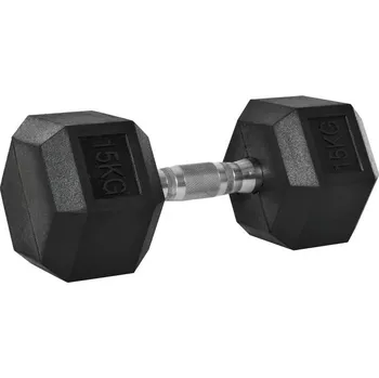 Šestihranná činka 1 x 15 KG | černá