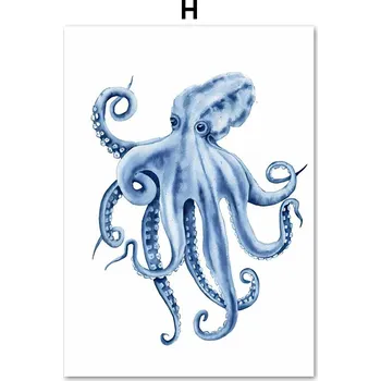 Plakát Plakát s mořskými motivy | Obraz, Plakát - H , 21 x 30 cm bez rámu