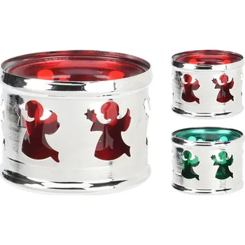 Svíčka Svícen na čajové svíčky (červený, zelený)