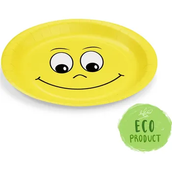 Nádobí Papierový tanier (FSC Mix) Smile Ø23cm [10 ks]