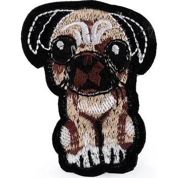 Nažehlovačka, pes, 52x68mm, béžový