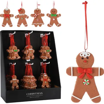 Vánoční dekorace Vánoční dekorace na zavěšení - Perníková figurka 8 cm (4 varianty)