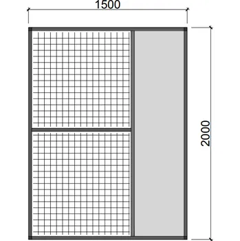 Plot Hliníkový rám s výplní RVP3 Esafort 19 x 19 x 2,05 mm Tmavě zelená