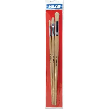 Umělecký štětec Sada štětců MILAN 3ks řemeslnické