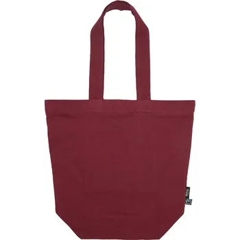 Taška z bio fairtrade bavlny se zipem O 90053 bordeaux onesize