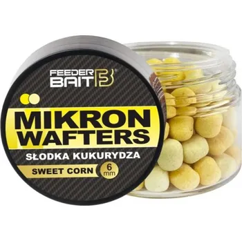 Boilies FeederBait Mikron Wafters 4x6mm 25ml - Sladká kukuřice