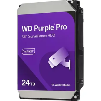 Interní pevný disk WD Purple Pro 24TB Pevný disk, interní, 24TB, SATA III, 3,5", 7200rpm, 512MB WD240PURP