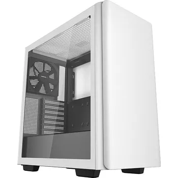 PC skříň DEEPCOOL CK500 bílá Skříň, Middle tower, bez zdroje, ATX, 2x 140mm ventilátor, 2x USB 3.0, 1x USB-C, průhledná bočnice, bílá R-CK500-WHNNE2-G-1